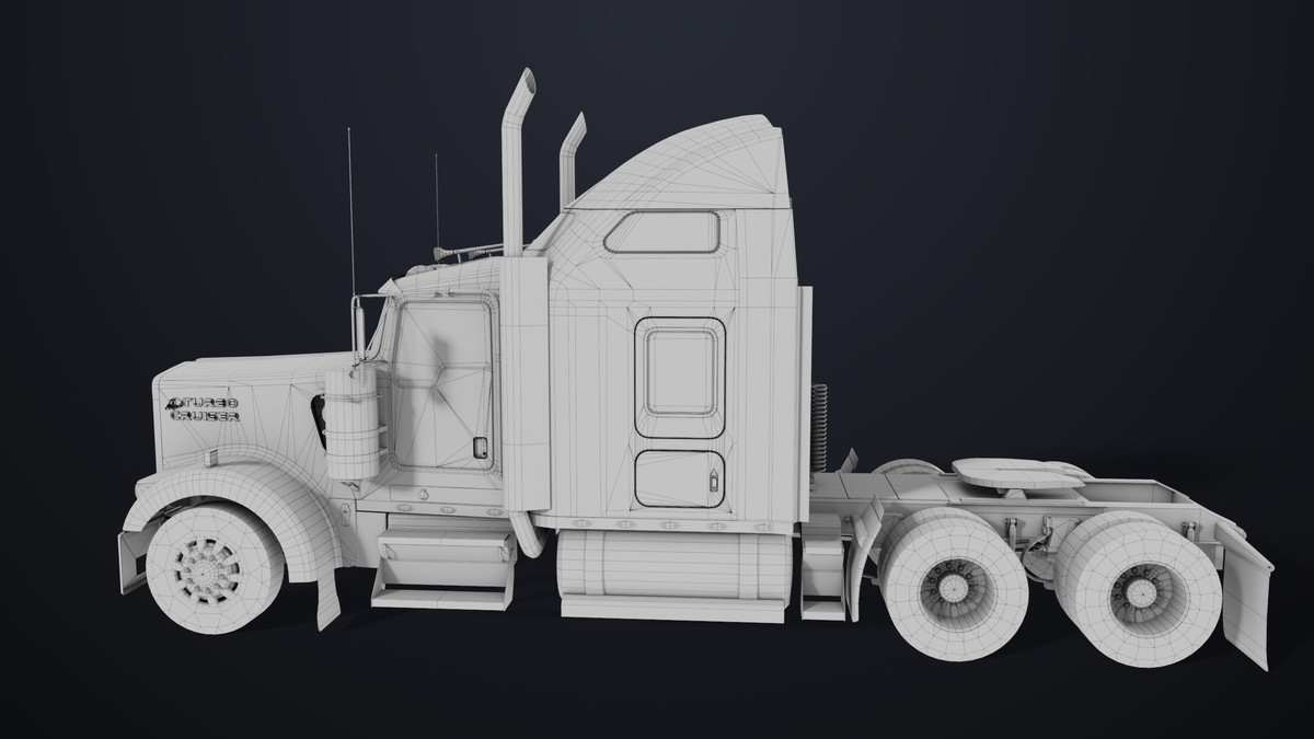 Truck Chassis 02 Generic Black URP HDRP Textures