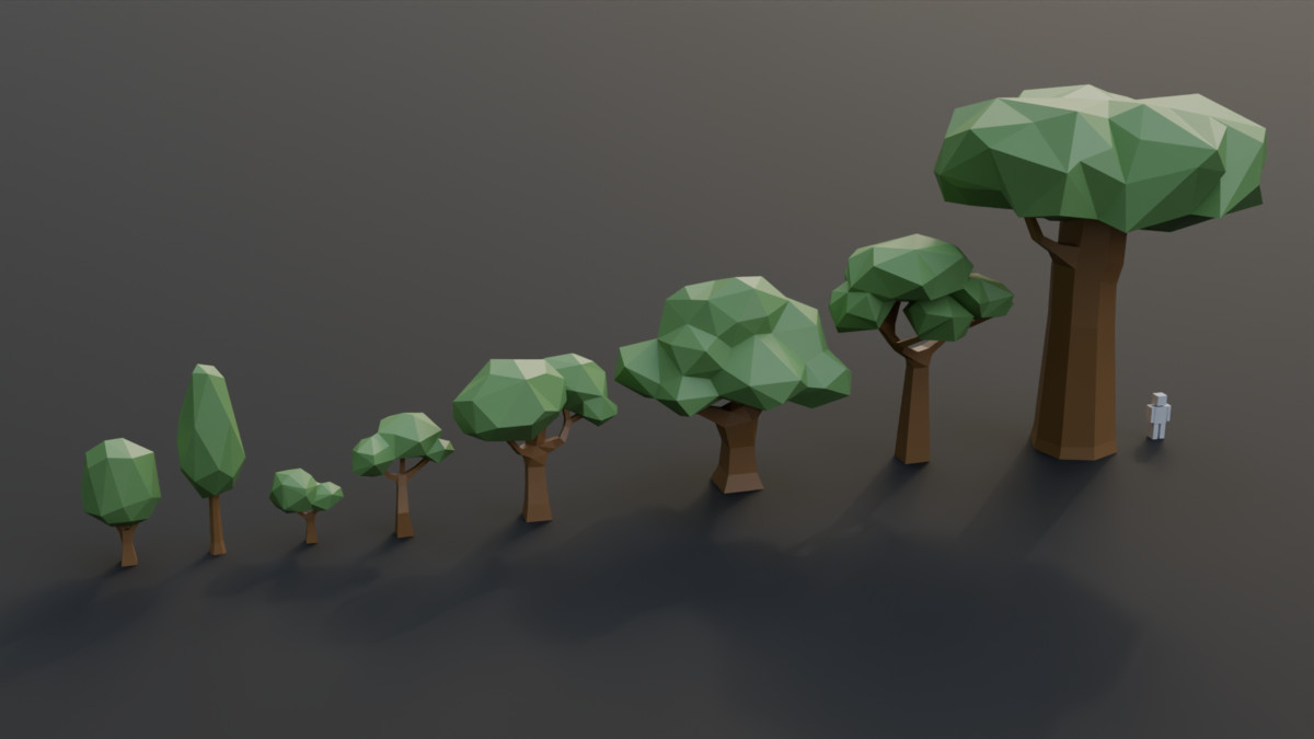 Low Poly Nature Pack -assets model