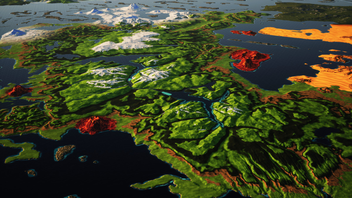 Stylized Multi-Biome Landscape