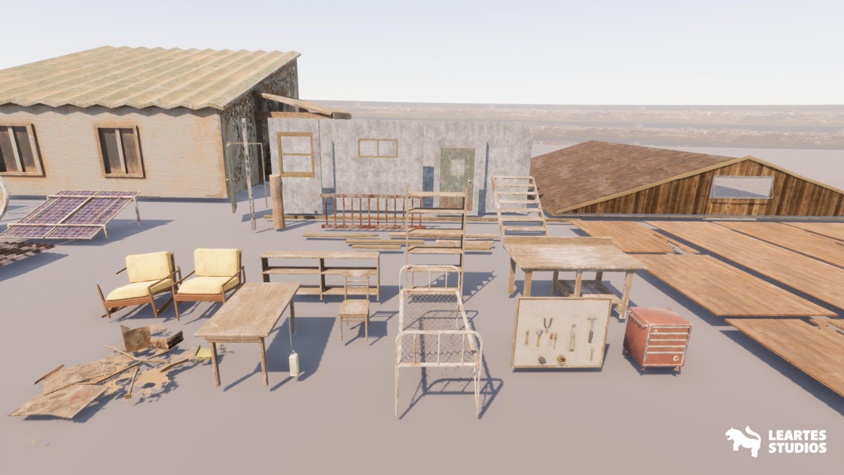 Post Apocalyptic Desert Environment ( Post Desert Apocalyptic Wild Desert 3D )