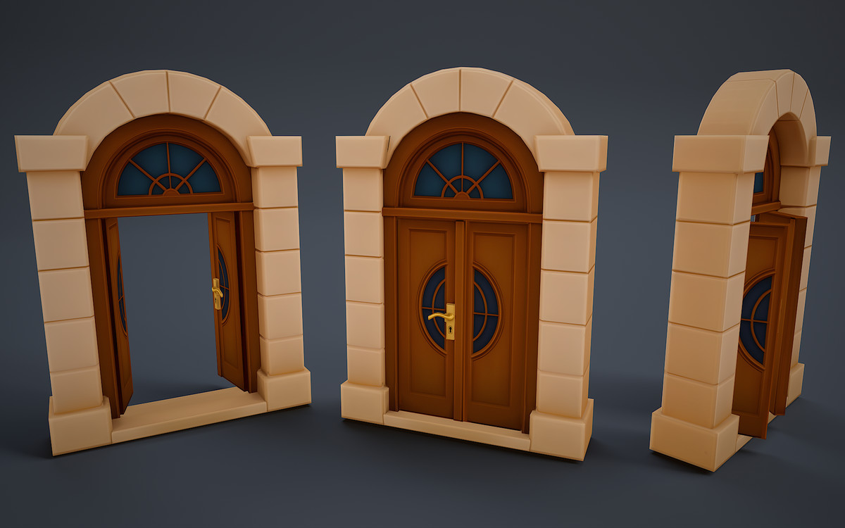 Stylized door