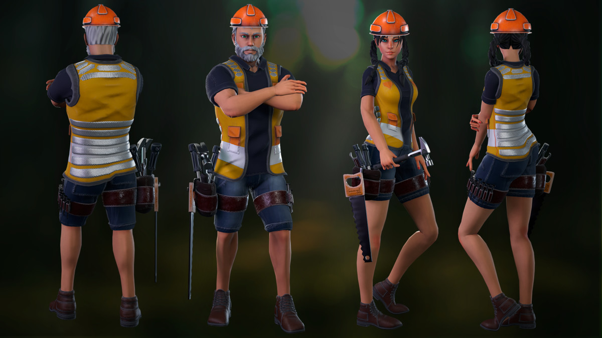 Urban, Mining & Lumber – Modular Character Bundle