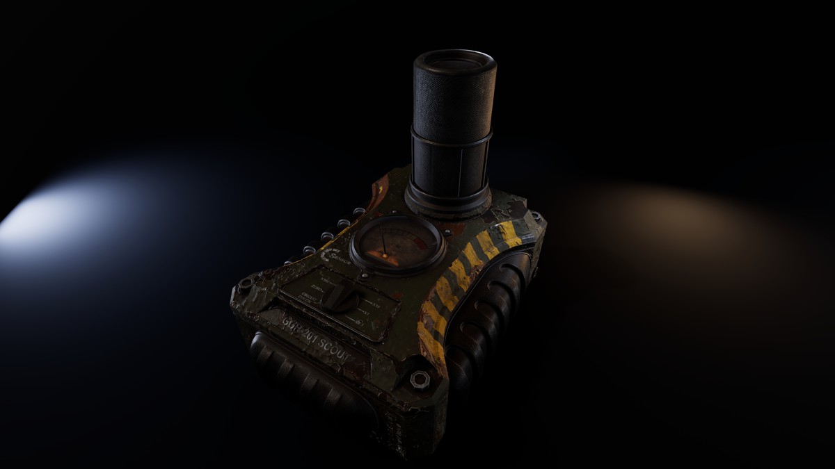 Modern upgradeable Geiger Counter Pack (PBR)