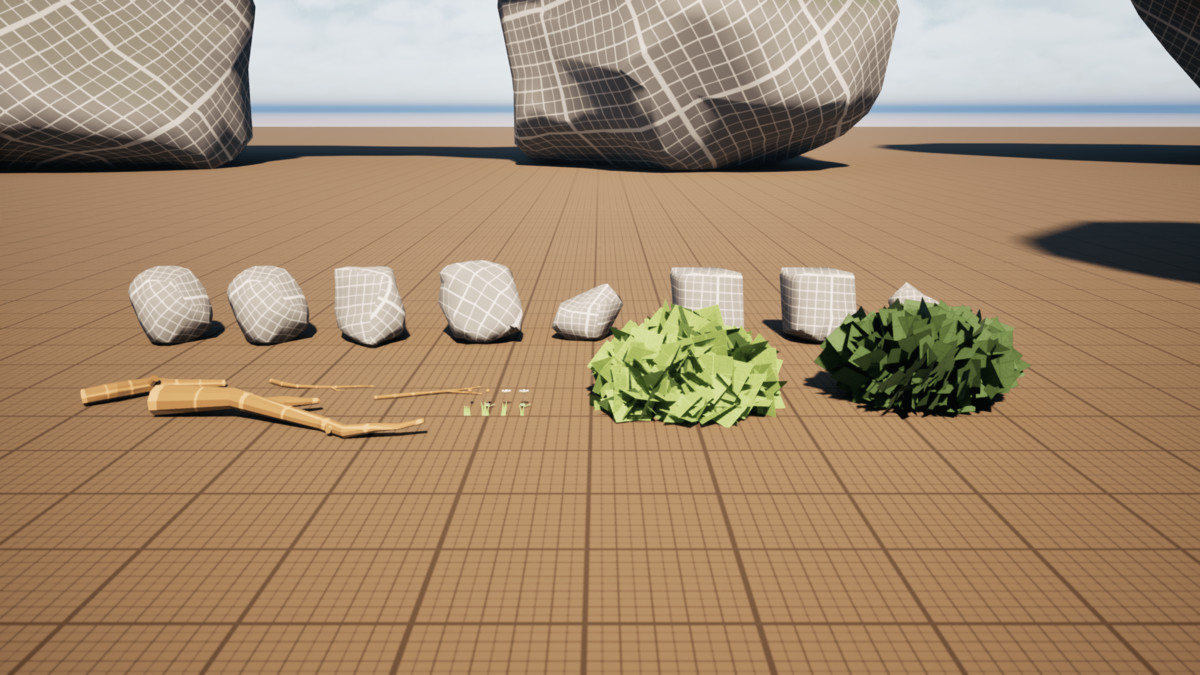 Forest Starter Blockout Kit - 60 Assets Modular Pack for Level Design