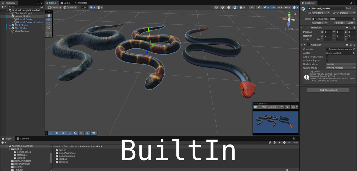 Animated snake pack