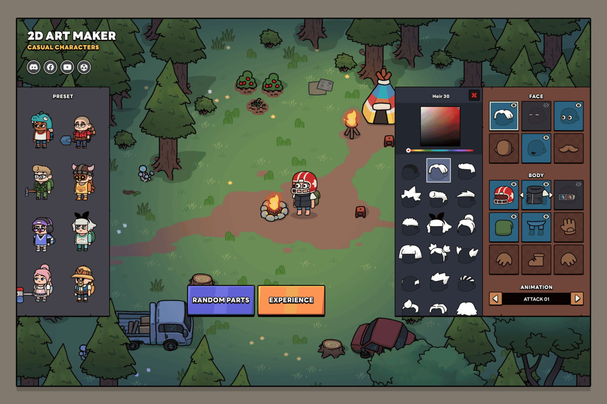 2D Art Maker - Casual Characters