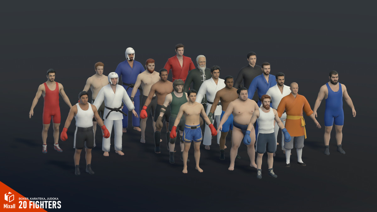 Martial Arts Fighters & Arenas – Full Pack