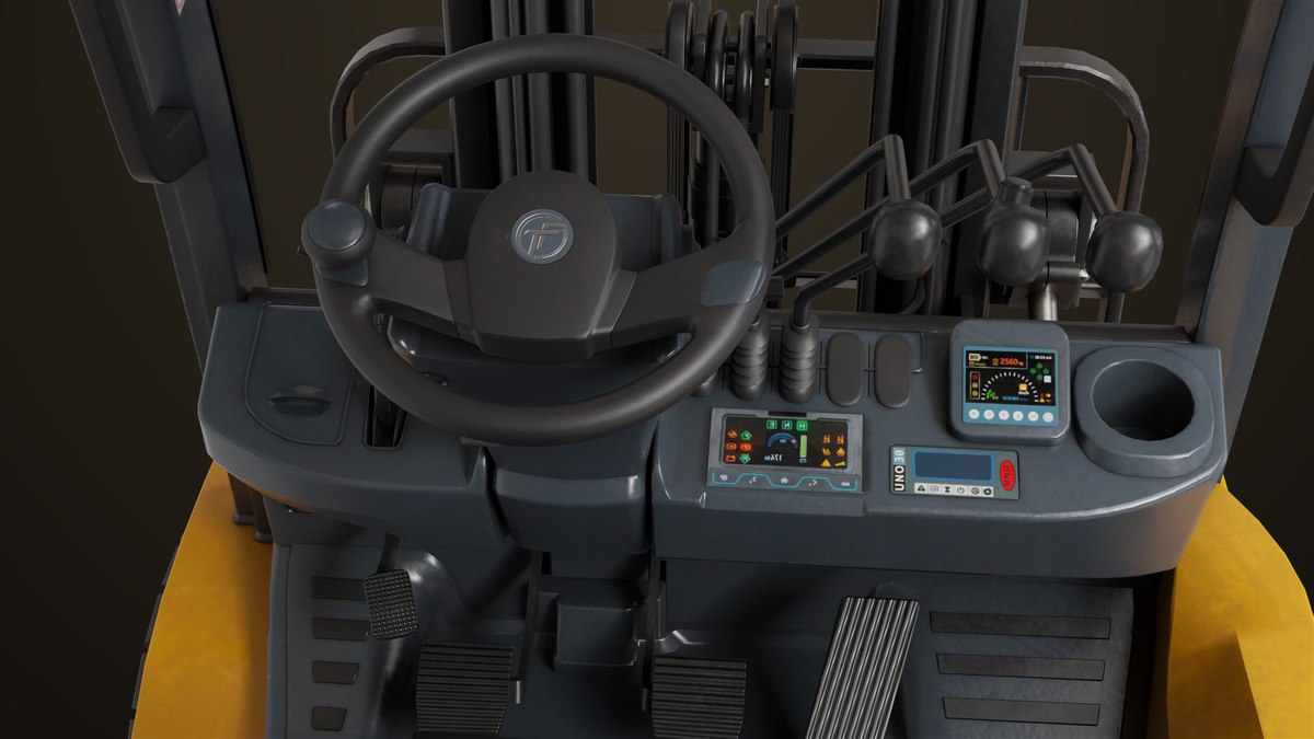 Forklift Truck 02 and 03 URP HDRP Textures