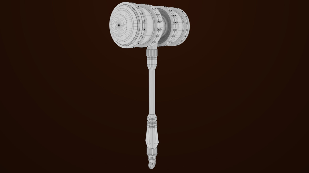 Sci Fi Battle Hammer 07 URP HDRP Textures