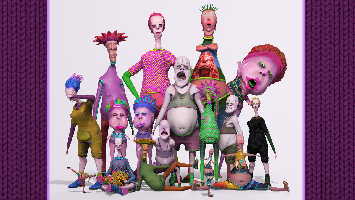 Funky Cartoon People Pack