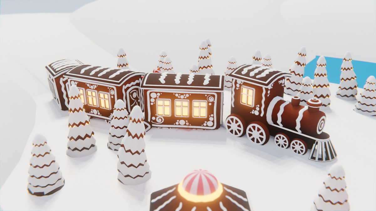 Low Poly Gingerbread Village by IGS