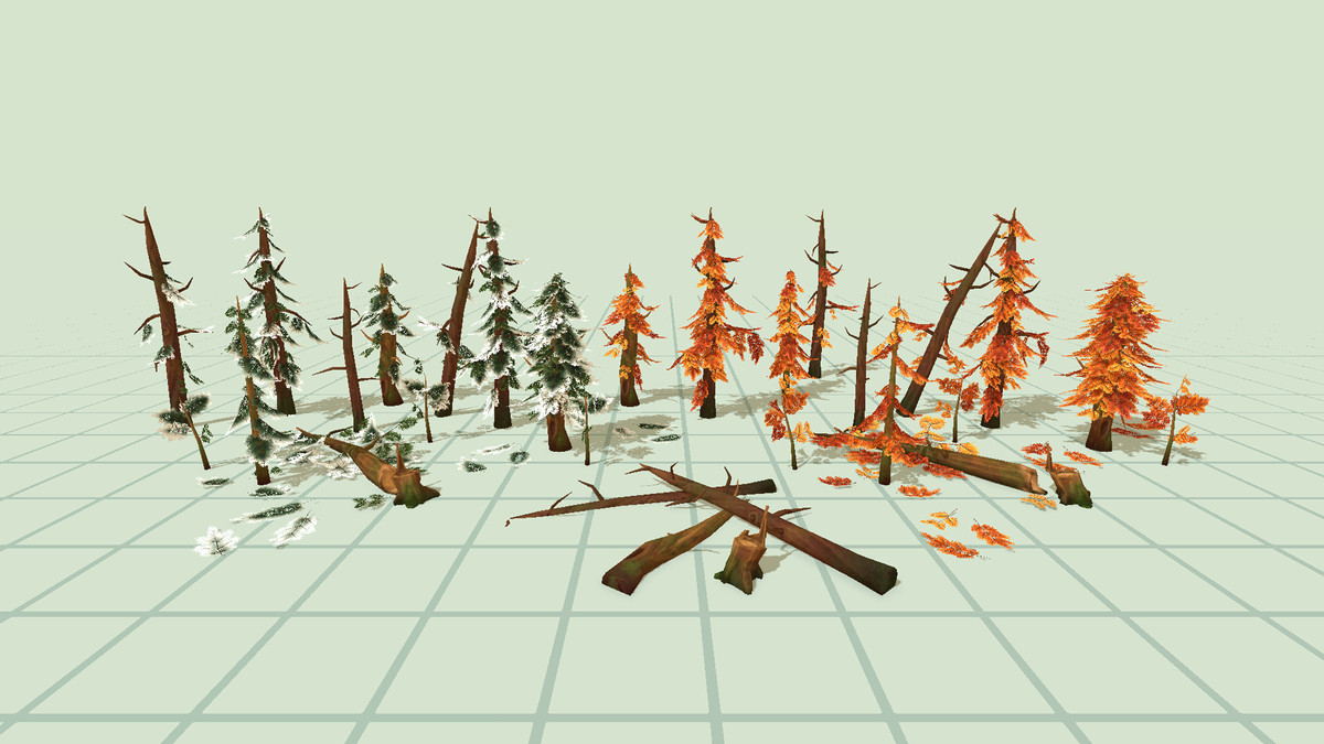 Forest Stylisation Stylized Forest Trees