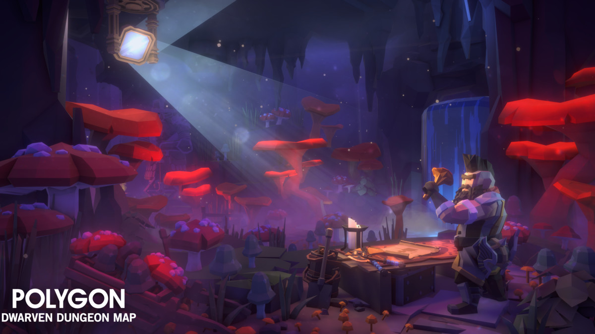Value Bundle – POLYGON Dungeon Realms and Dwarven Dungeon Map