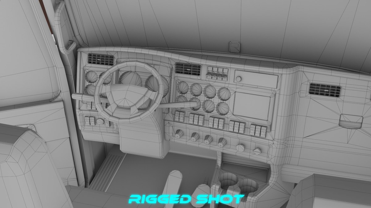 Heavy Truck 02 Chassis Old Dusty URP HDRP Textures