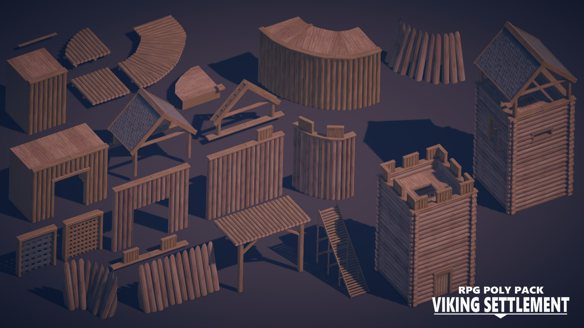 RPG Poly Pack - Viking Settlement