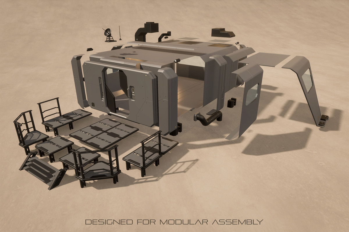 Frontier - Sci-Fi Modular Outpost Shelter