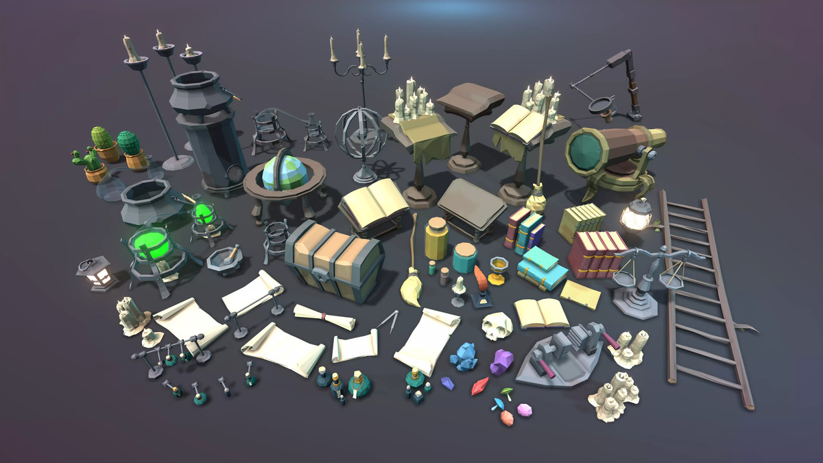 STYLIZED Low Poly Fantasy Bundle Vol. 2