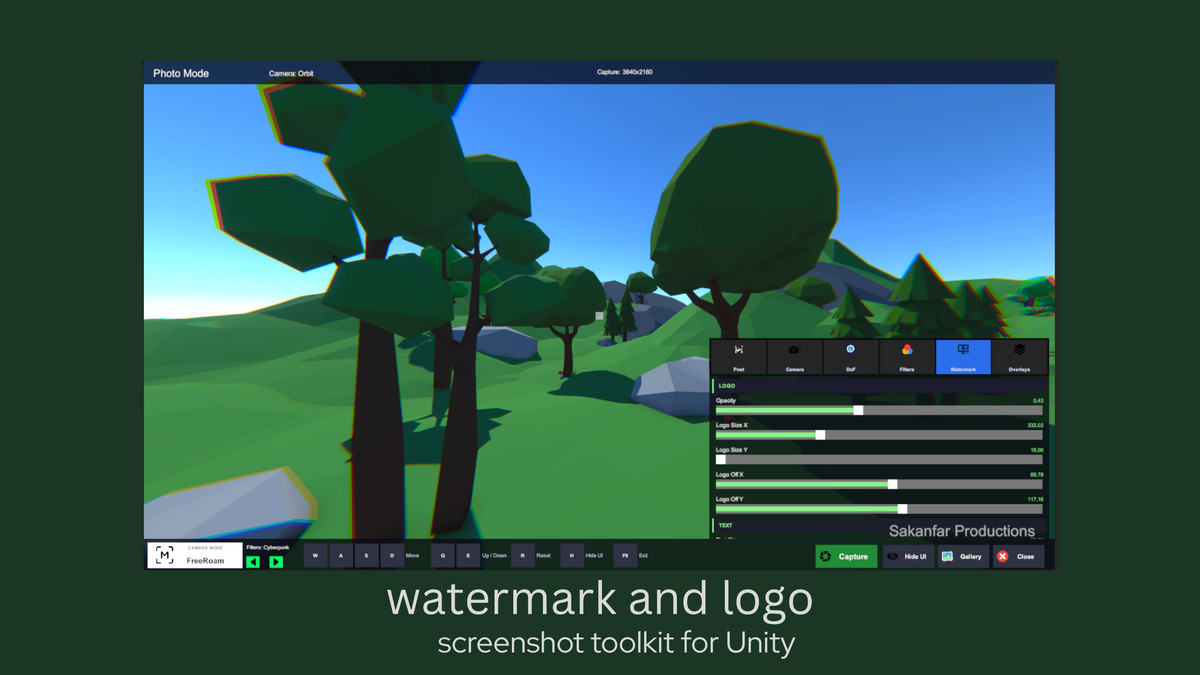 Advanced Photo Mode For Unity