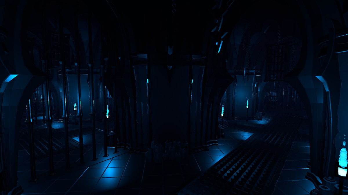 Low Poly Style Obsidian Citadel