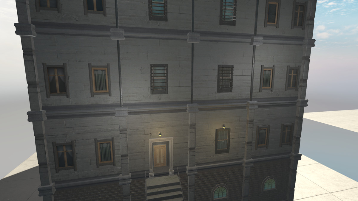 Realistic Modern Modular Building 1 Asset Package