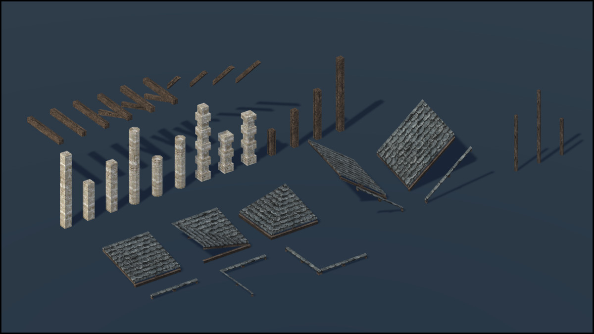 Cold Fortress - Retro Style Modular Environment Pack