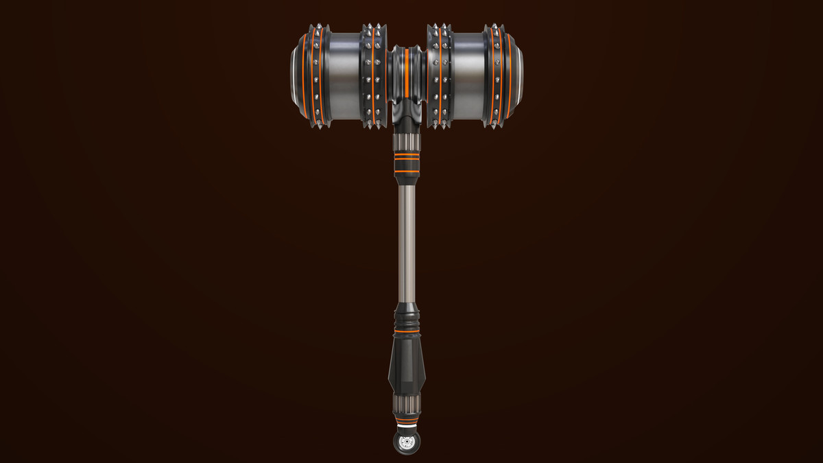 Sci Fi Battle Hammer 07 URP HDRP Textures