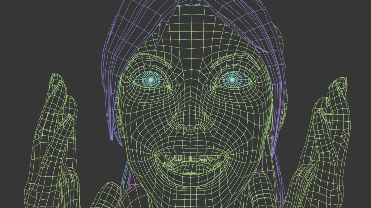 3D Lady In Black
