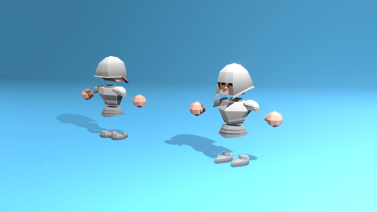 Low Poly Cubic Character - By Shokubutsu