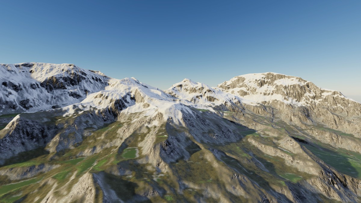 Procedural Ridged Mountains 8K - 34 Terrains