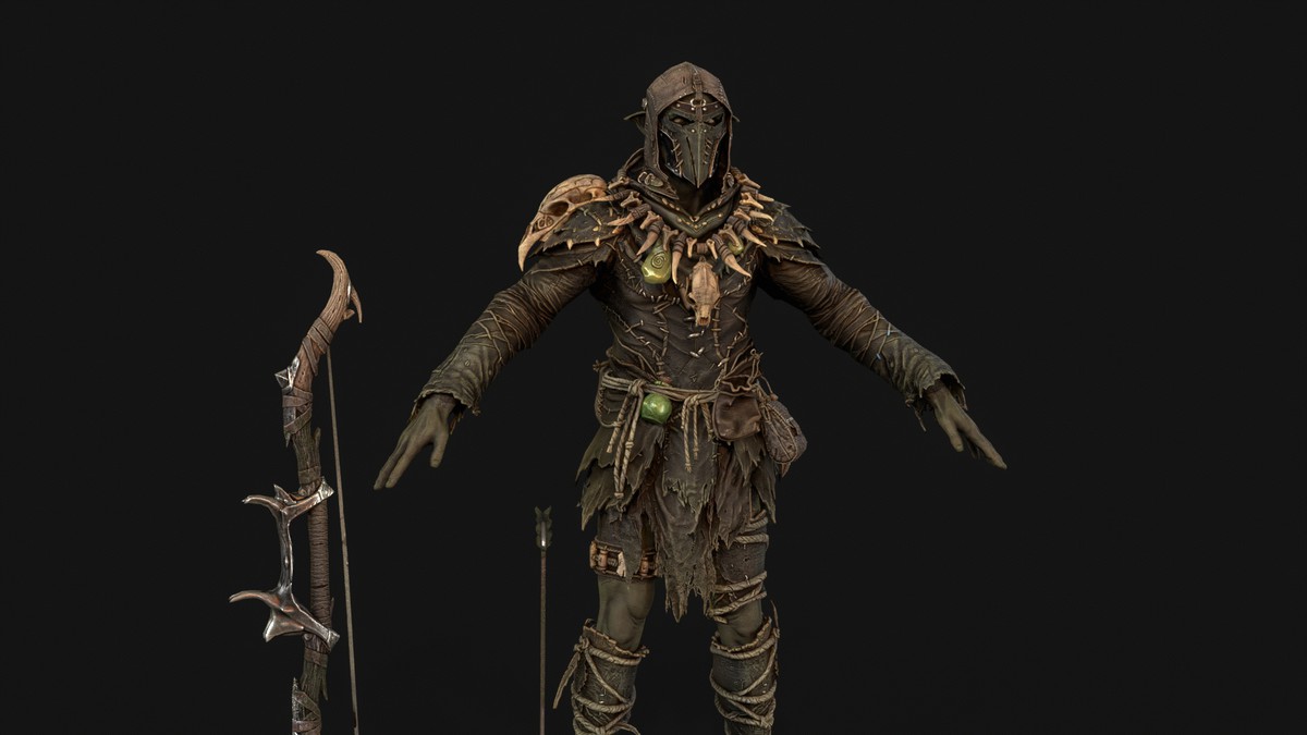 Orc Archer Game Ready