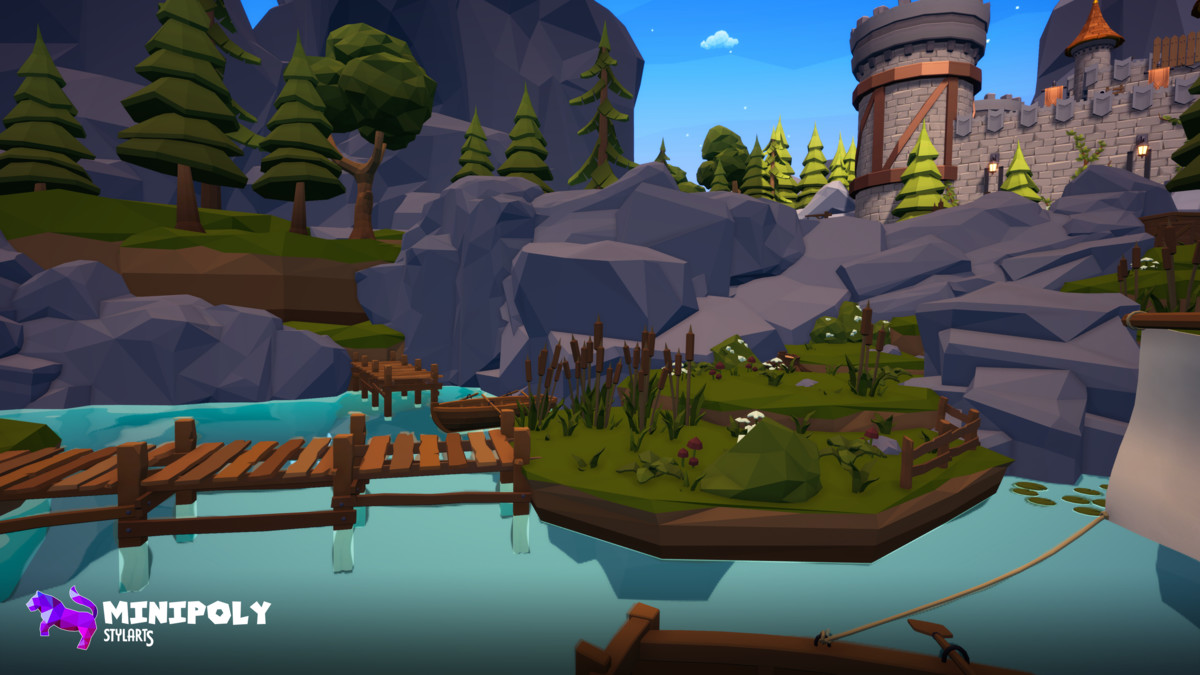 Minipoly Series - Mythic Castle ( Stylized Lowpoly Environment )