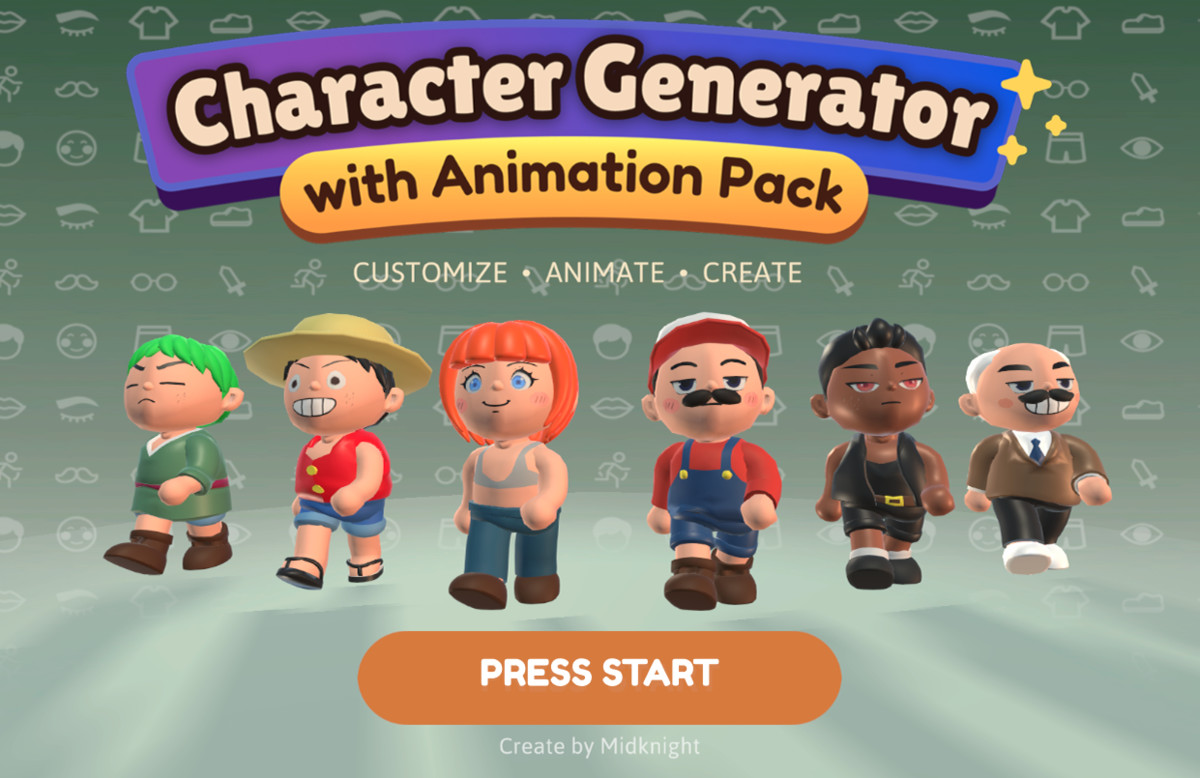 Character Generator Animation pack