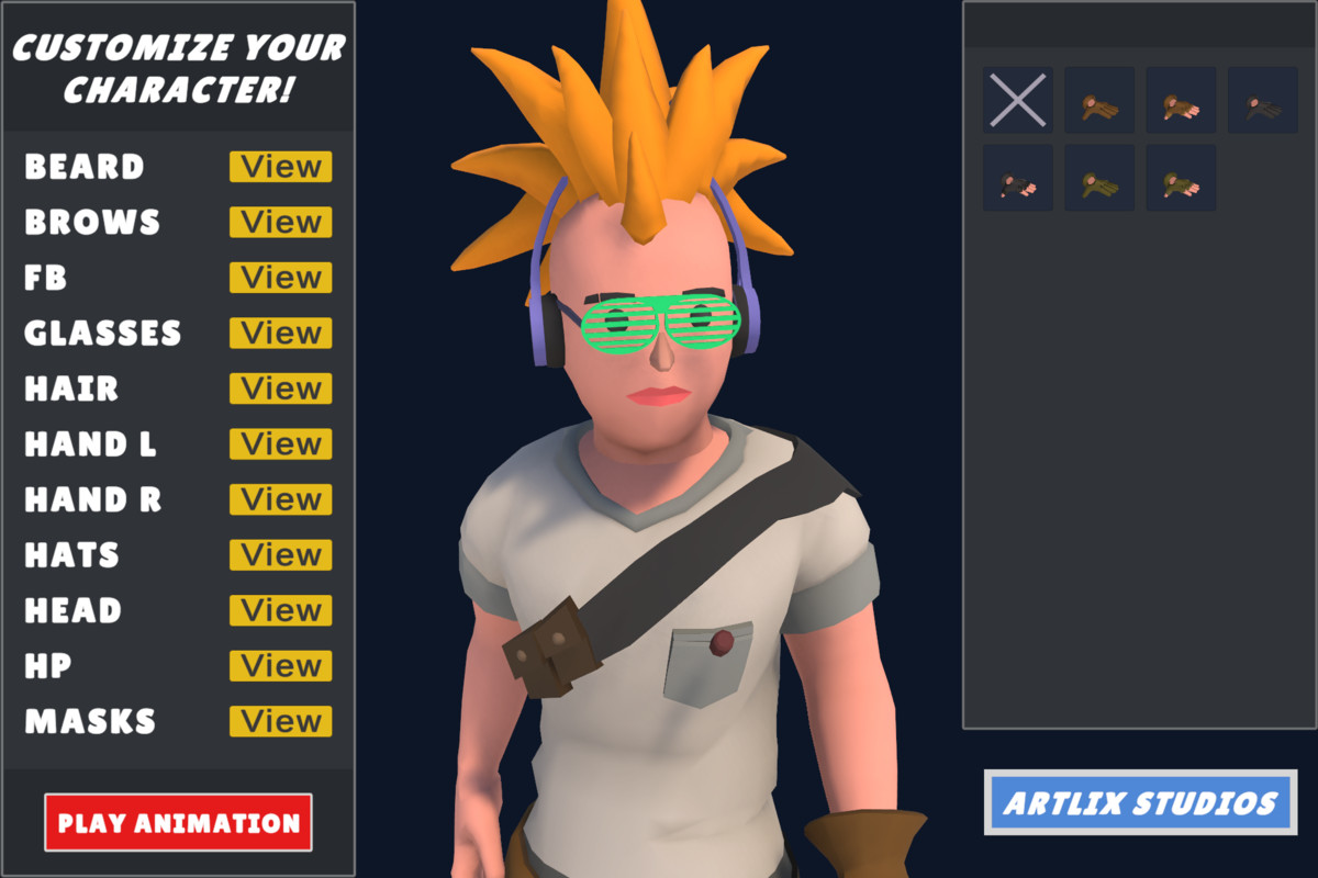 Customizable 3D Funny Characters Bundle