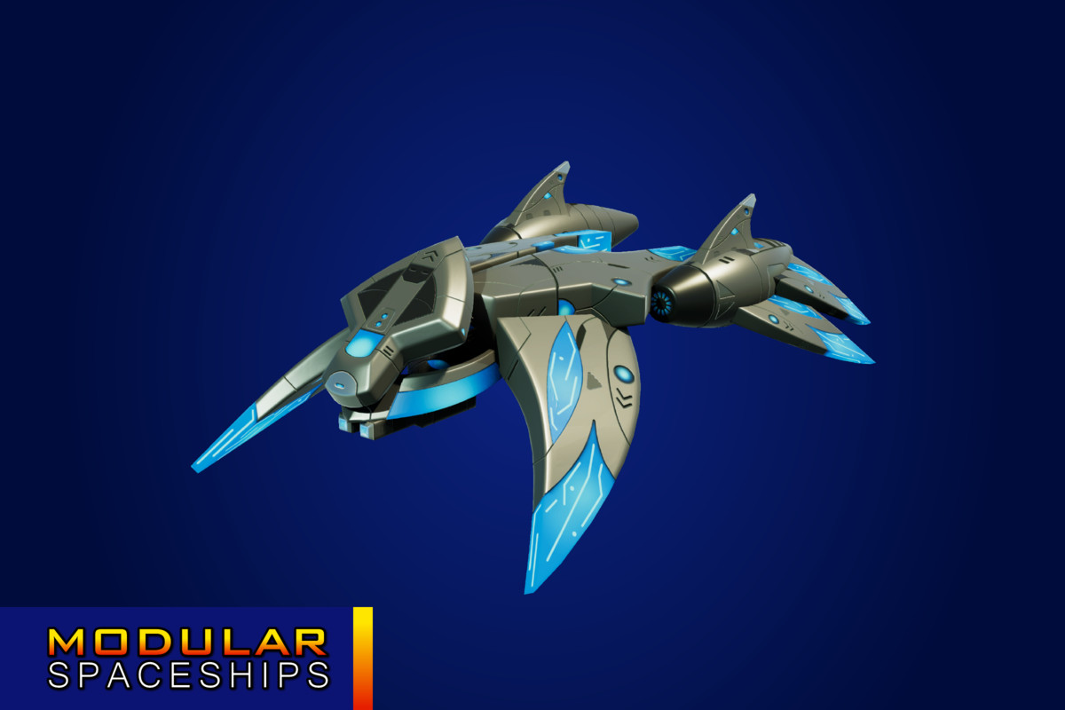 Sci-Fi Alien Modular Spaceship Proton Legacy