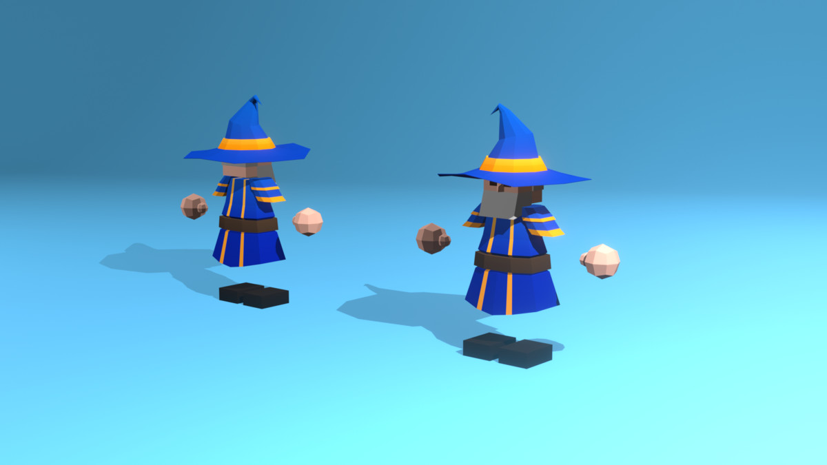 Low Poly Cubic Character - By Shokubutsu