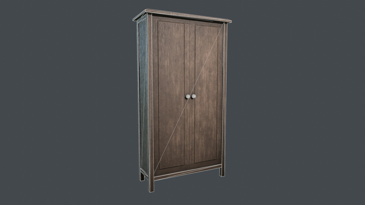 Wooden furniture pack. Realistic. PBR. 4K