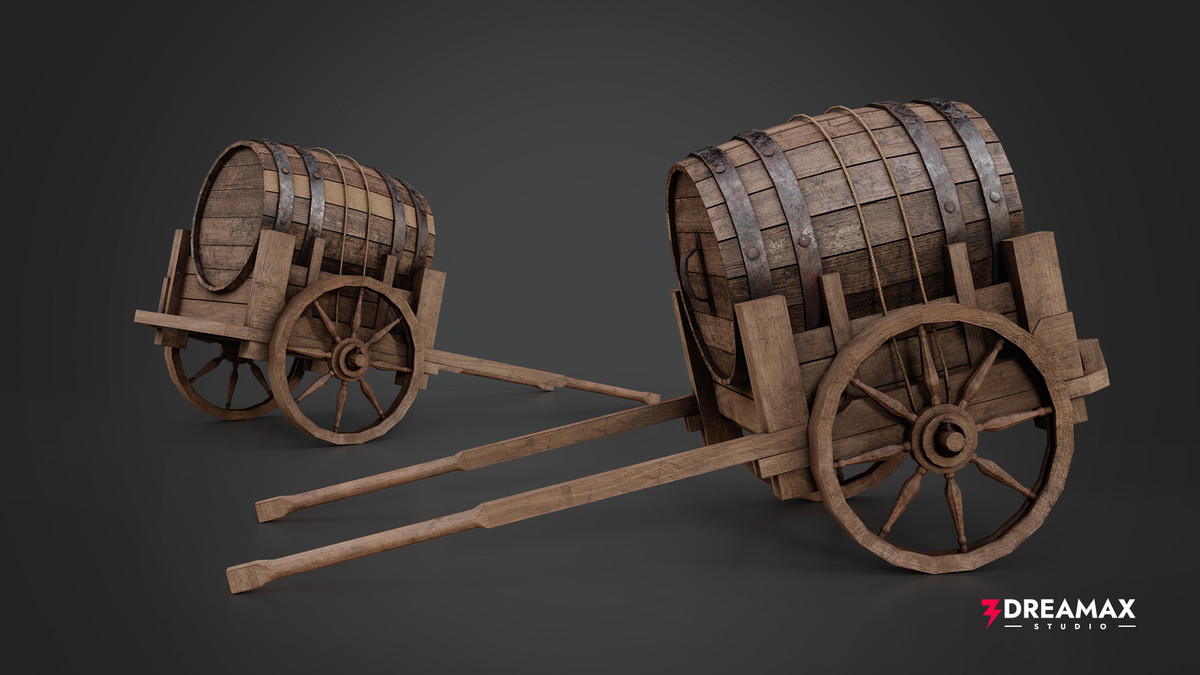 Medieval Wagons, Carts & Carriages Vol-1_ Historical Props