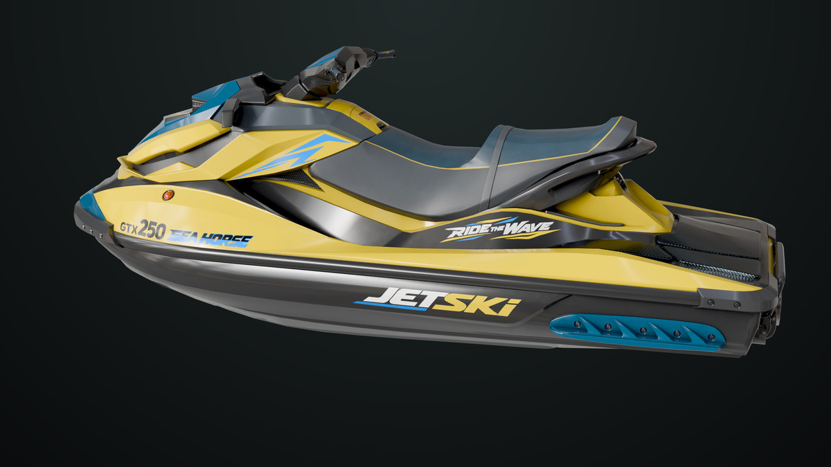 Jet Ski 02 Yellow Textures