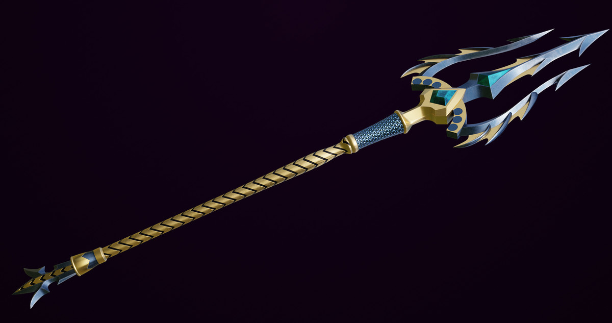 Fantasy Trident 01 URP HDRP Textures