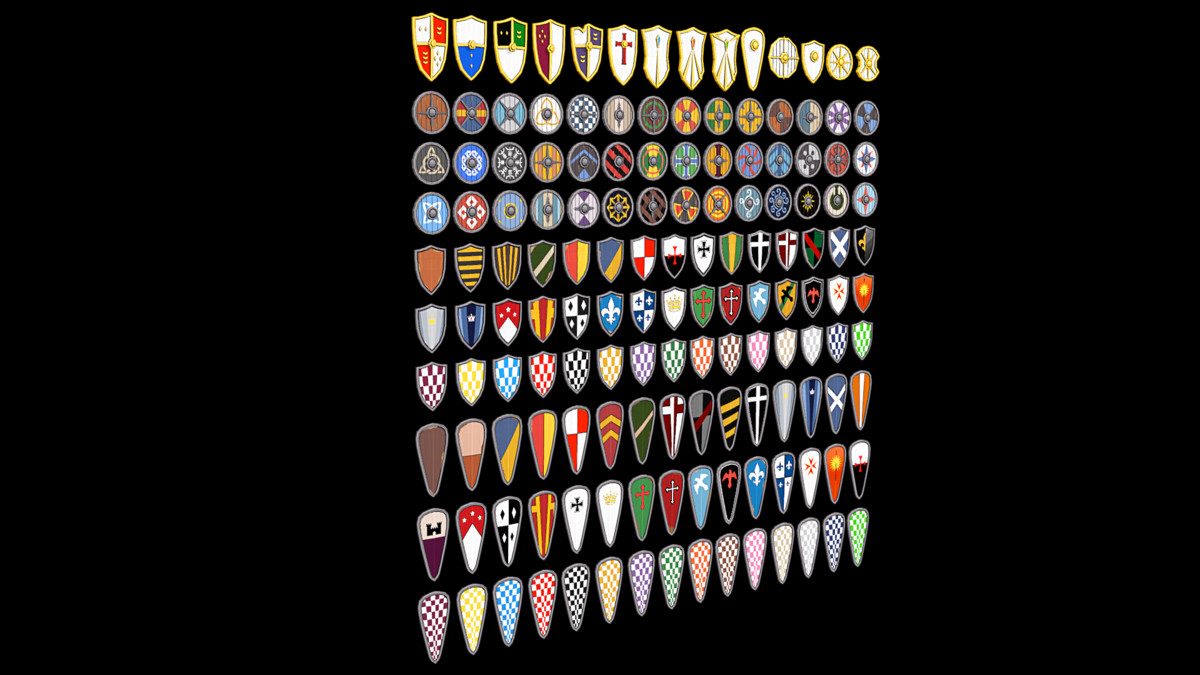 3D Game Kit-Medieval Shield Pack