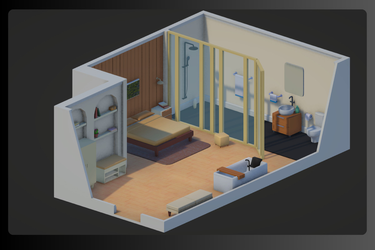 Low Poly Interior Houses – Modular Home Assets Pack