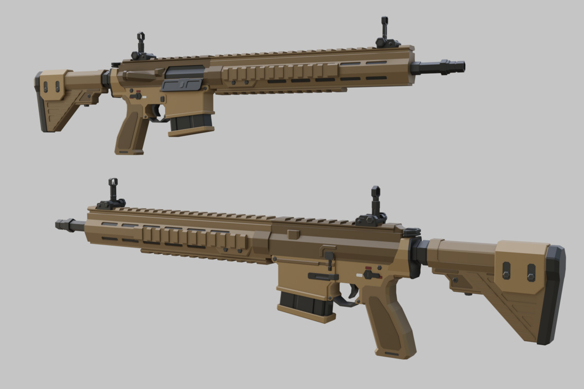 Low Poly Weapon Bundle Pack 2