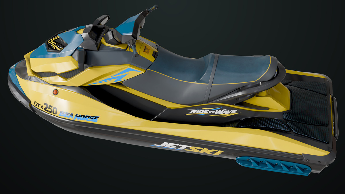 Jet Ski 02 Yellow Textures