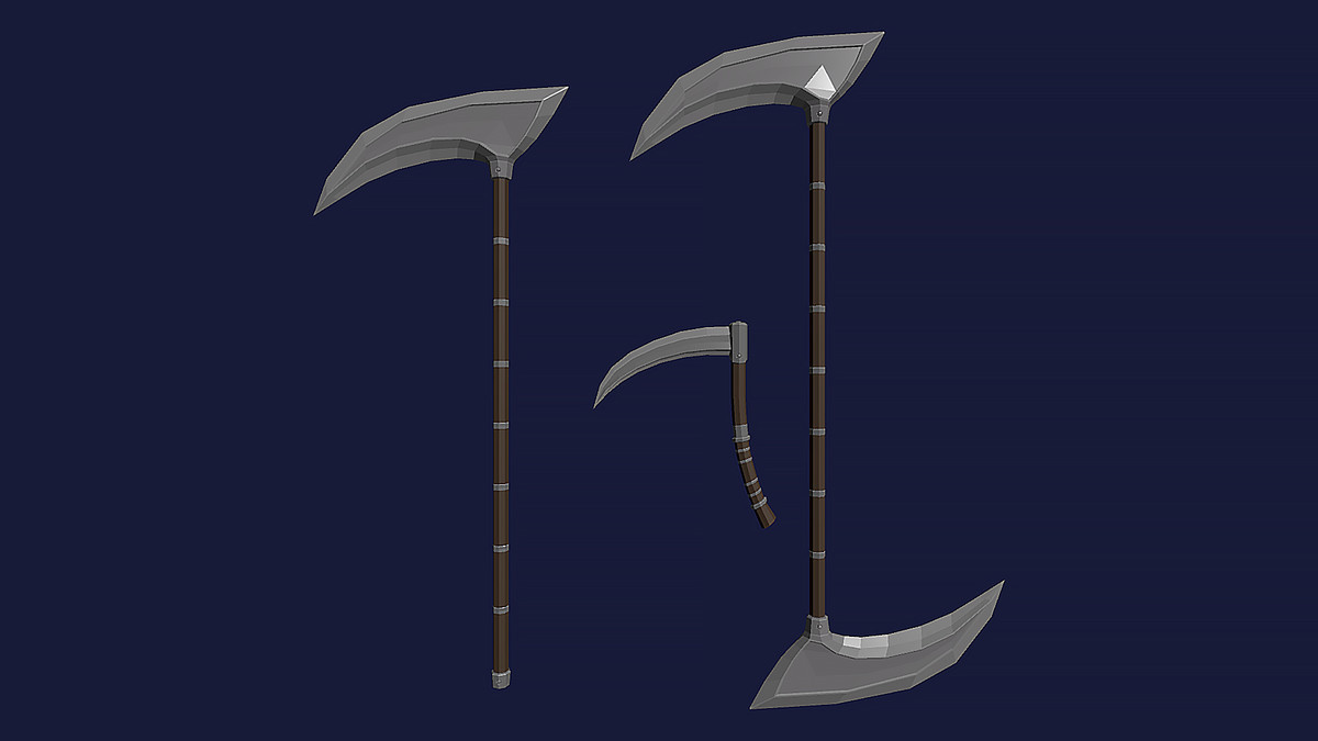 Low Poly Style Weapons Part 1