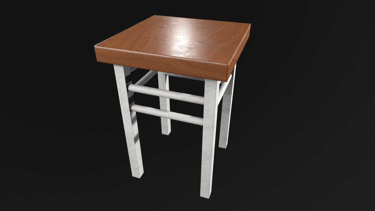 Old Industrial Stool