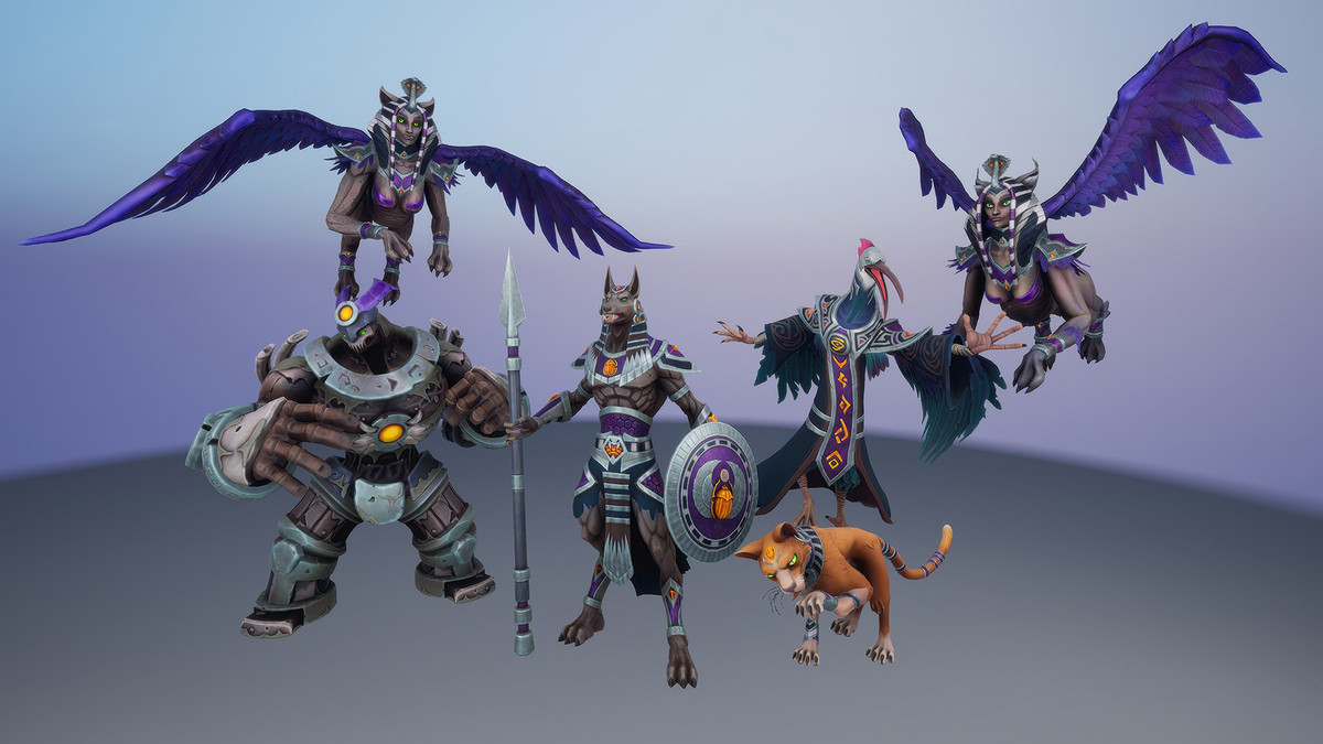 Stylized Egyptian Fantasy Characters Pack