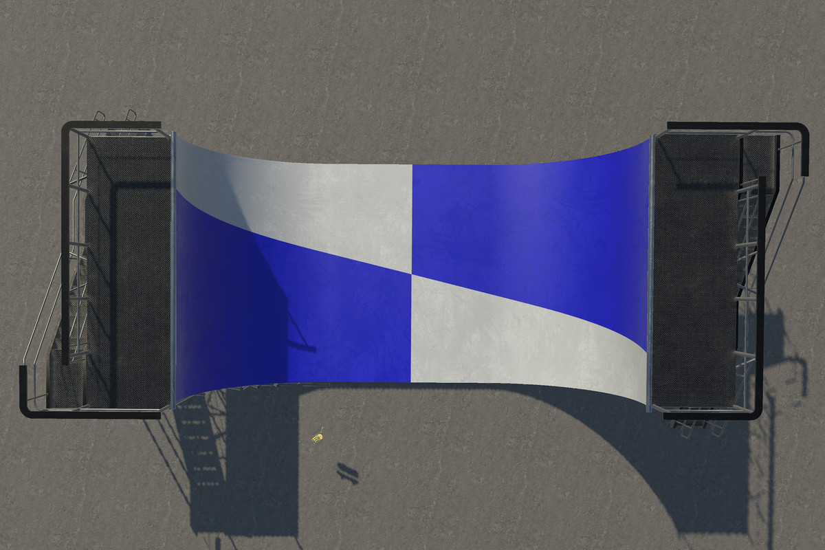 Skateboard and Vert Ramp