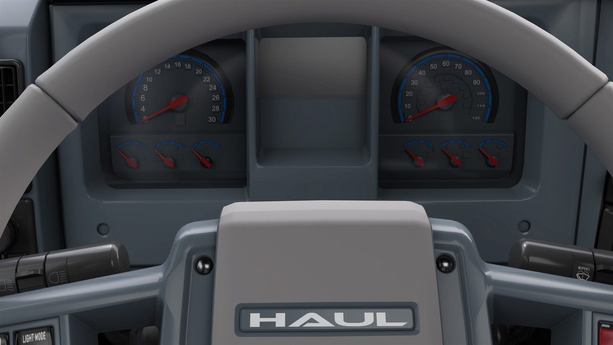 Heavy Truck Chassis 05 White Interior URP HDRP Textures