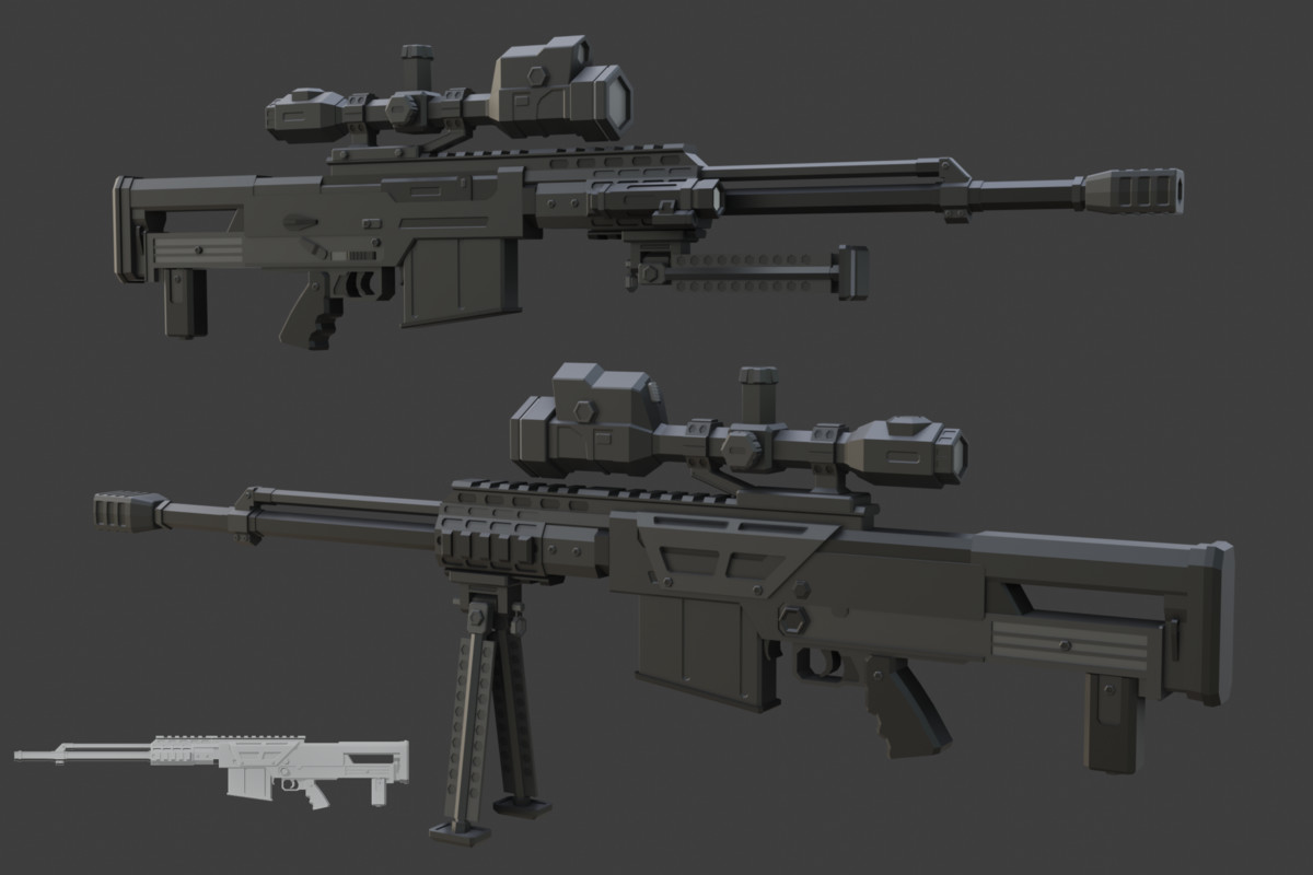 Low Poly Weapon Bundle Pack 3