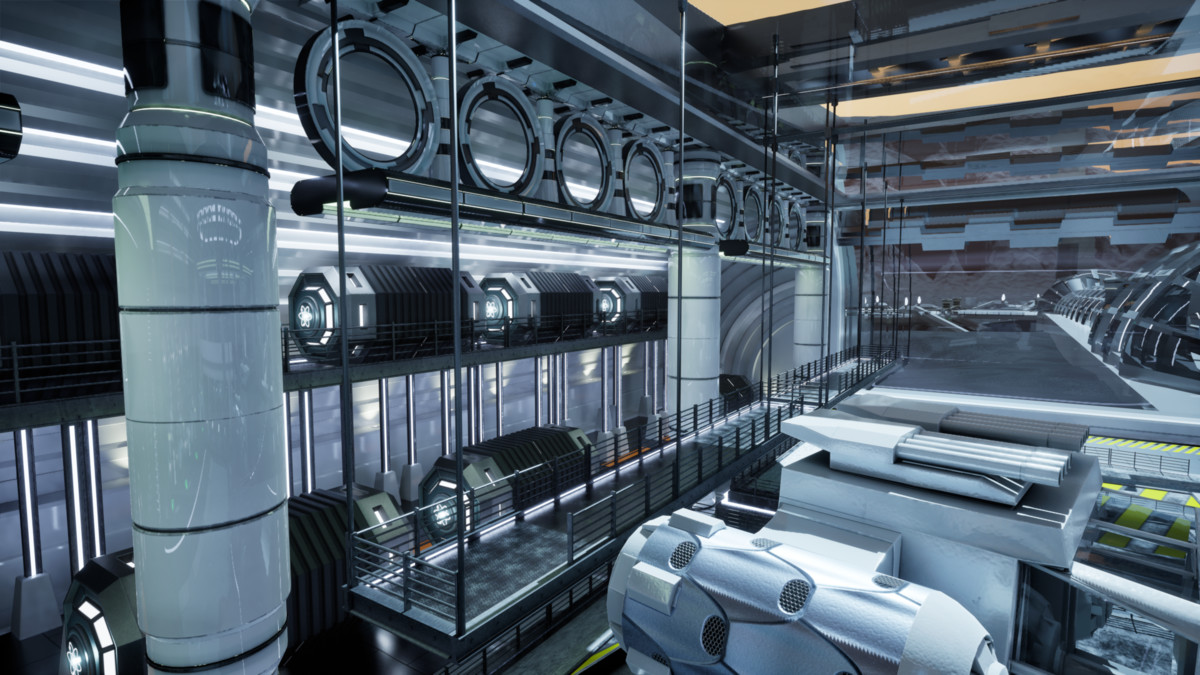 Futuristic Environment Kit Vol.4 – Sci-Fi Spaceport Hub